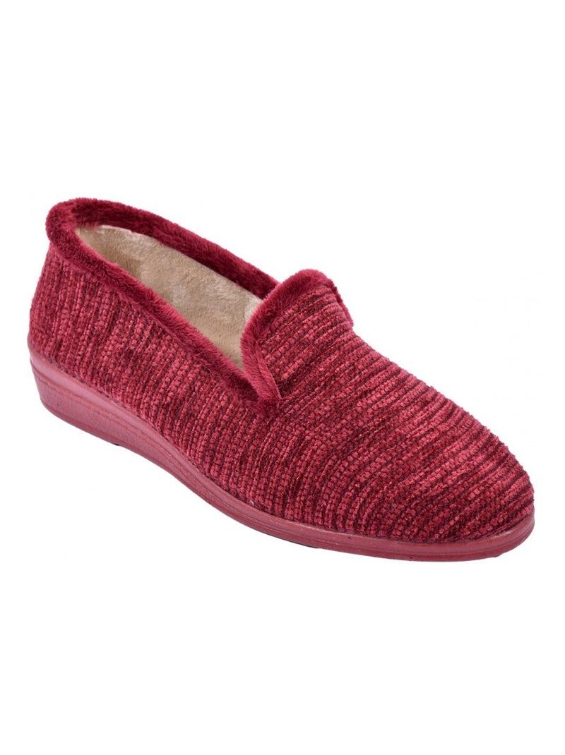 Charentaise Femme PREMIUM FANTAISIE Bordeaux - Kiabi