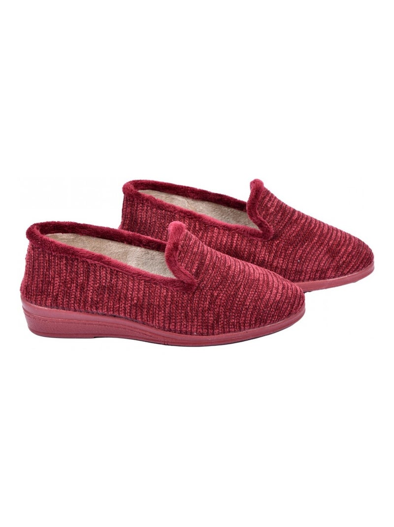 Charentaise Femme PREMIUM FANTAISIE Bordeaux - Kiabi