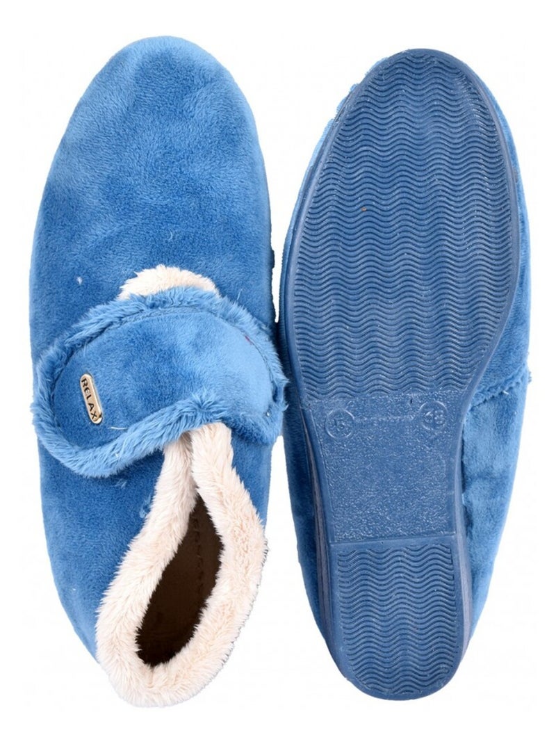 Charentaise Femme PREMIUM SCRATCH Bleu - Kiabi