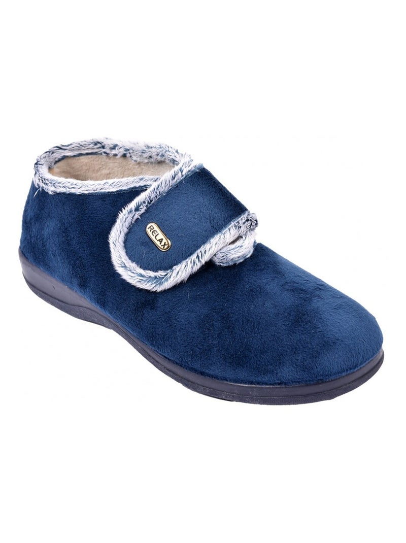 Charentaise Femme PREMIUM SCRATCH Bleu marine - Kiabi