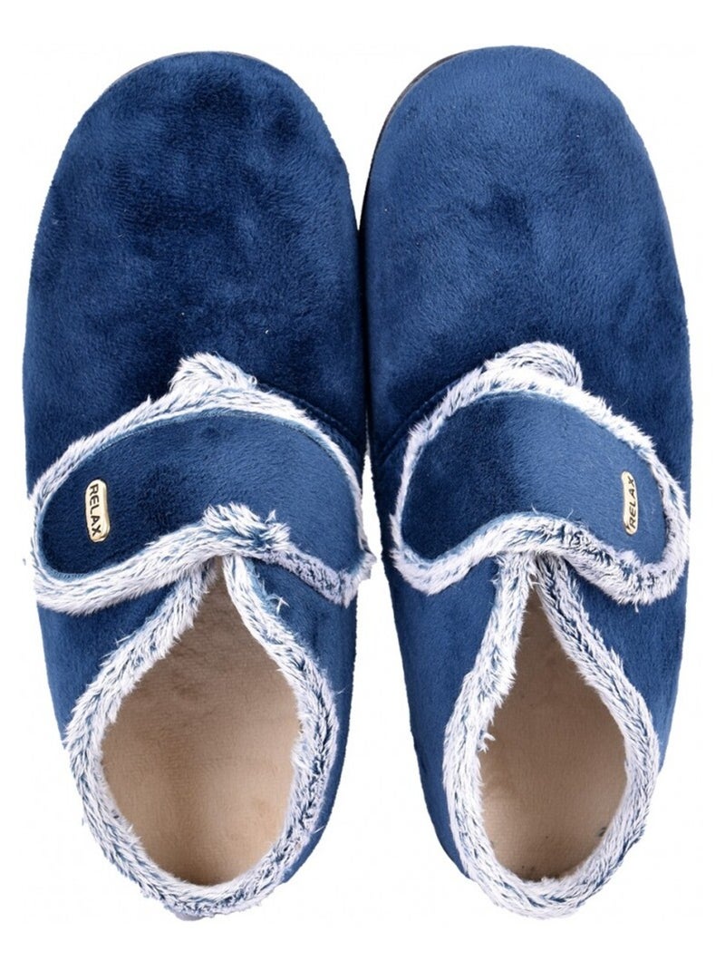 Charentaise Femme PREMIUM SCRATCH Bleu marine - Kiabi