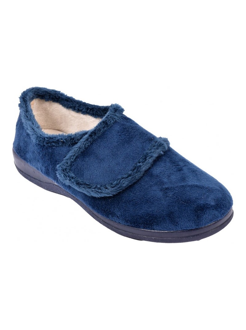 Charentaise Femme PREMIUM SCRATCH Bleu marine - Kiabi