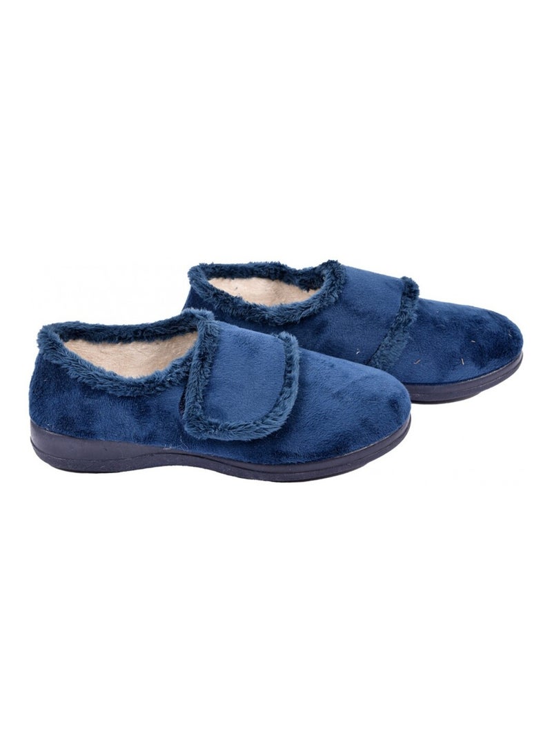 Charentaise Femme PREMIUM SCRATCH Bleu marine - Kiabi