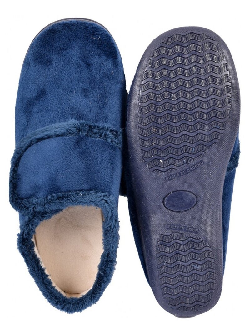 Charentaise Femme PREMIUM SCRATCH Bleu marine - Kiabi
