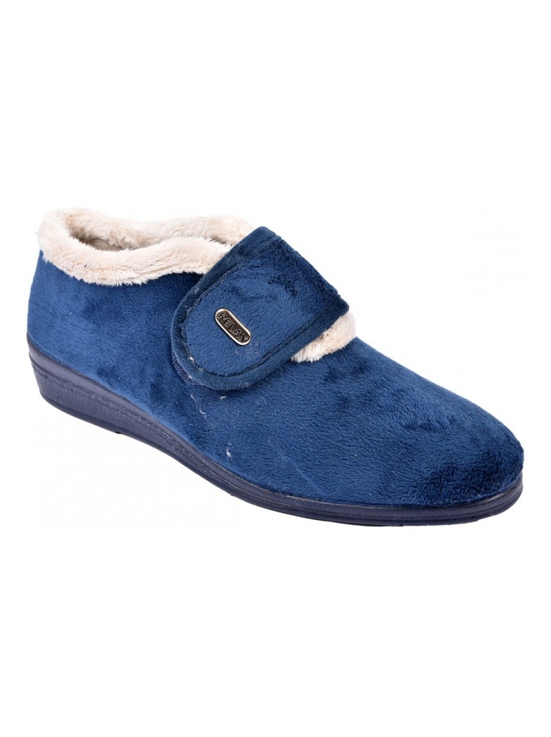 Charentaise Femme PREMIUM SCRATCH Bleu marine - Kiabi