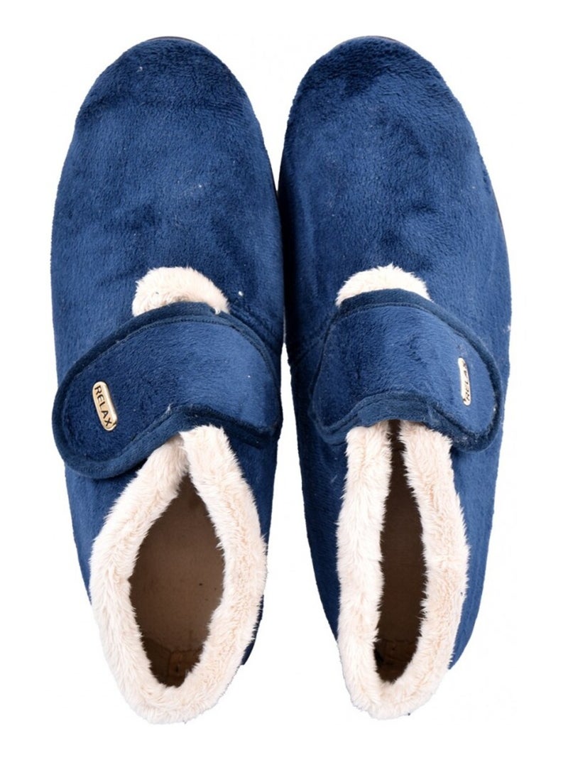 Charentaise Femme PREMIUM SCRATCH Bleu marine - Kiabi