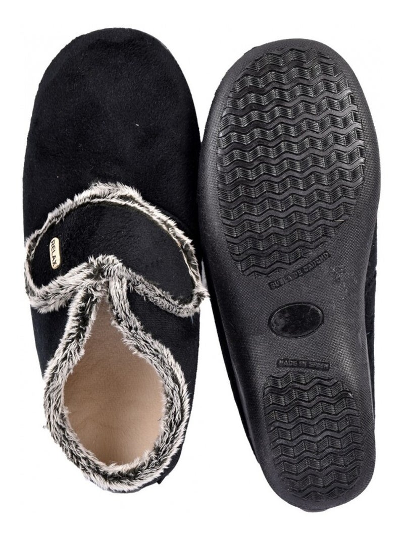 Charentaise Femme PREMIUM SCRATCH Noir - Kiabi