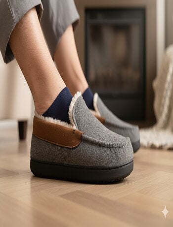 Charentaise fourrée homme Pantoufle PREMIUM MU9733