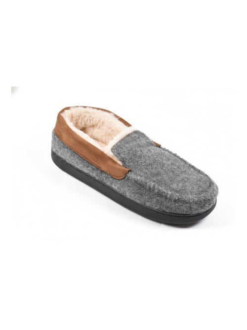 Charentaise fourrée homme Pantoufle PREMIUM MU9733 - Kiabi