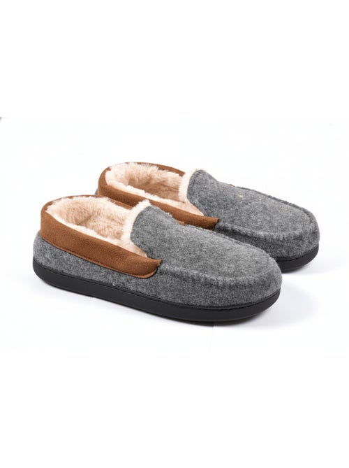Charentaise fourrée homme Pantoufle PREMIUM MU9733 - Kiabi