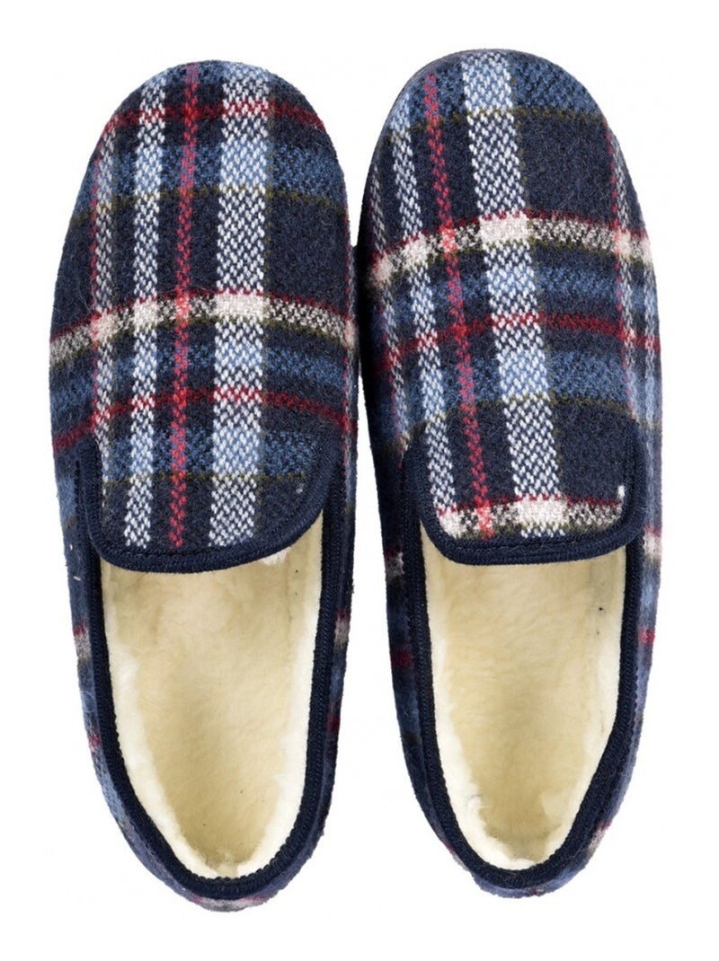 CHARENTAISE Homme Pantoufle FOURREE Bleu marine - Kiabi