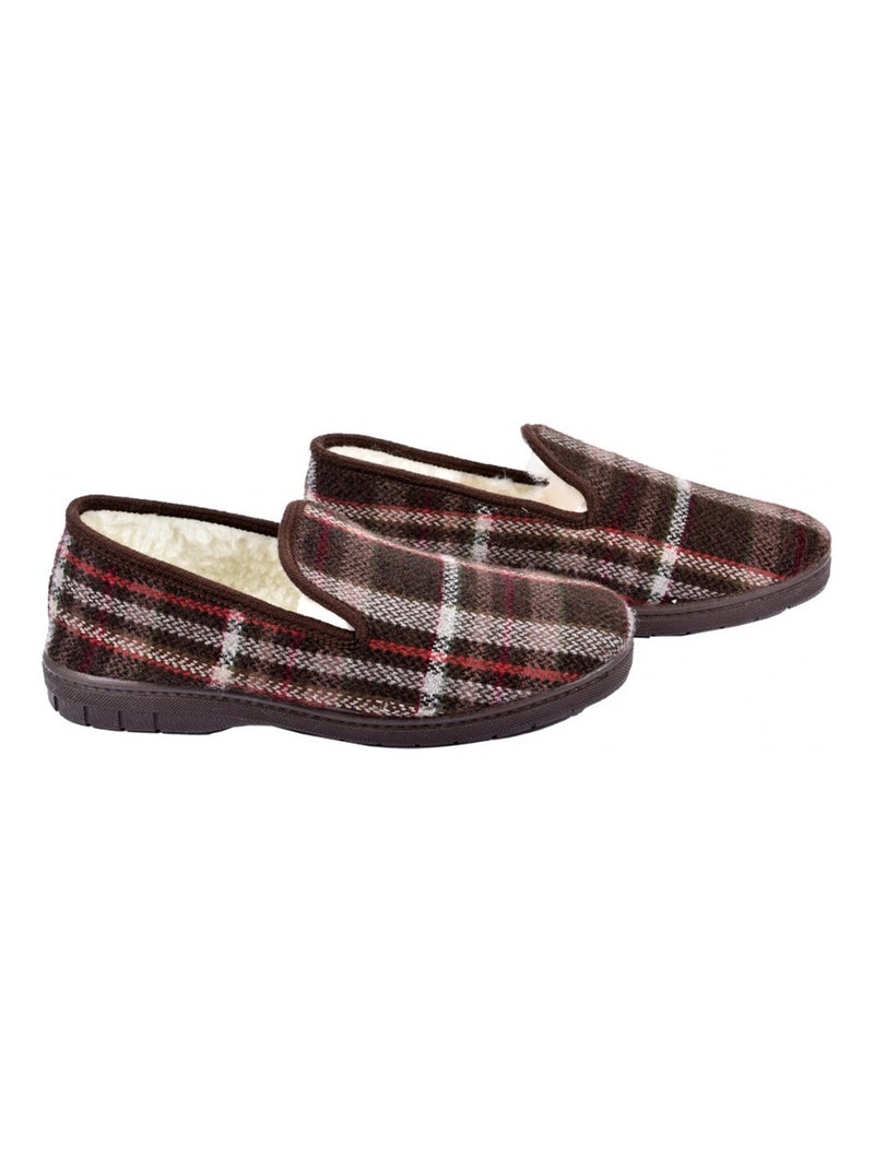 CHARENTAISE Homme Pantoufle FOURREE Marron - Kiabi
