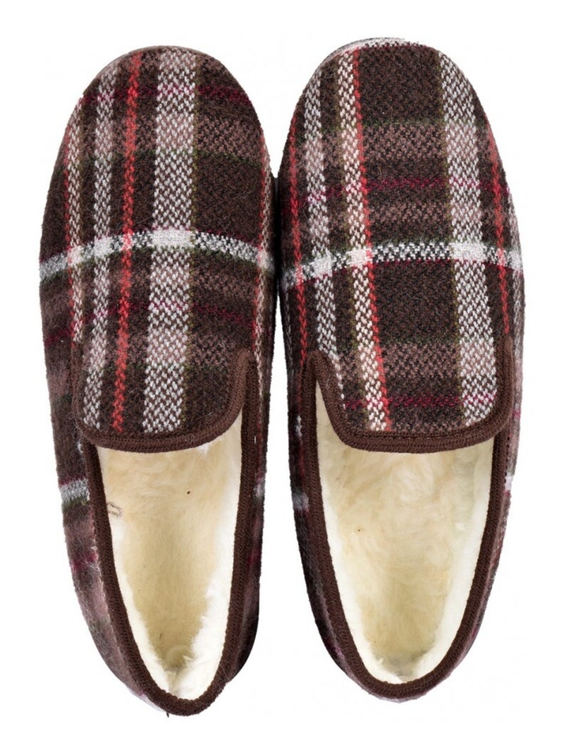 CHARENTAISE Homme Pantoufle FOURREE Marron - Kiabi