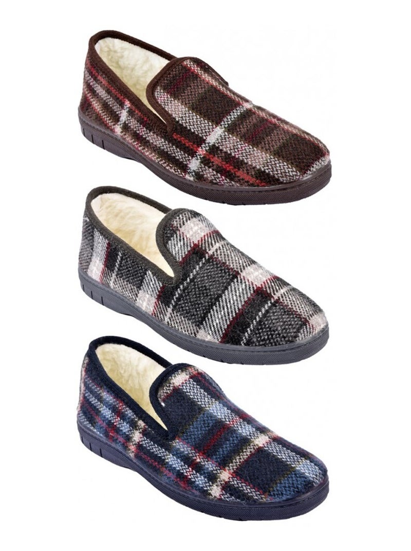 CHARENTAISE Homme Pantoufle FOURREE Marron - Kiabi