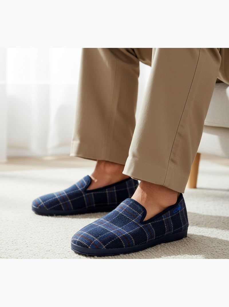CHARENTAISE Homme Pantoufle PREMIUM 5080 Bleu marine - Kiabi