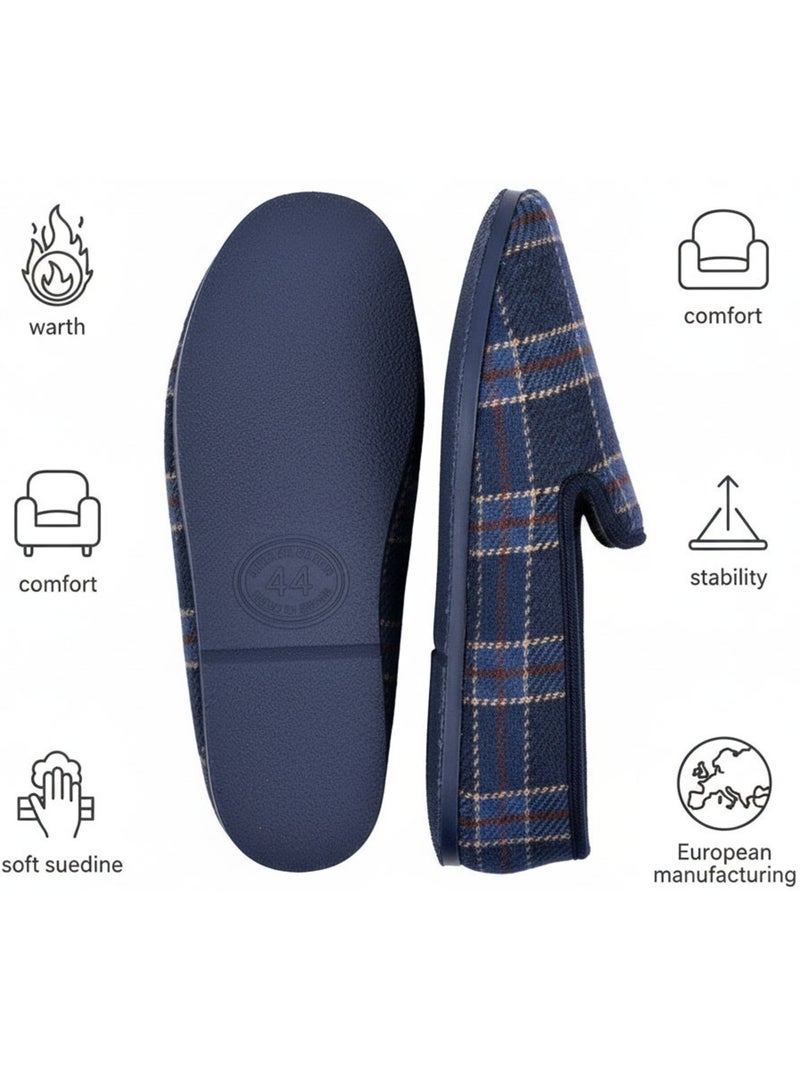 CHARENTAISE Homme Pantoufle PREMIUM 5080 Bleu marine - Kiabi
