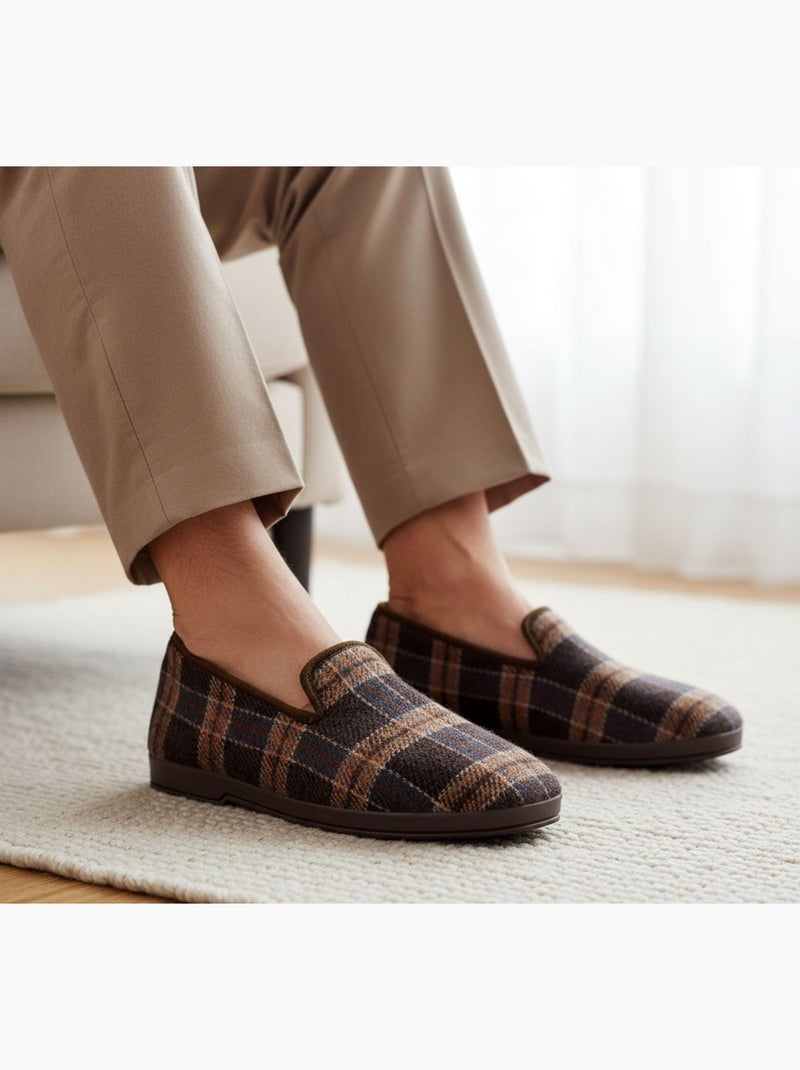 CHARENTAISE Homme Pantoufle PREMIUM 5080 Marron - Kiabi