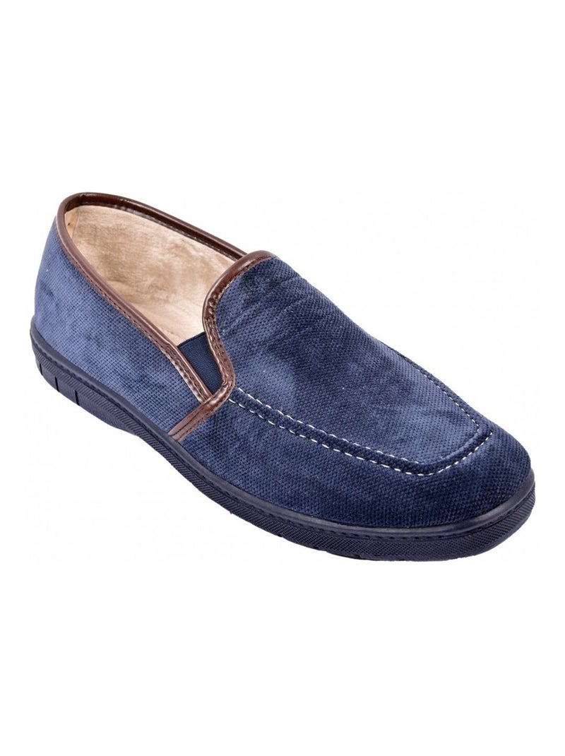 CHARENTAISE Homme Pantoufle PREMIUM Bleu marine - Kiabi