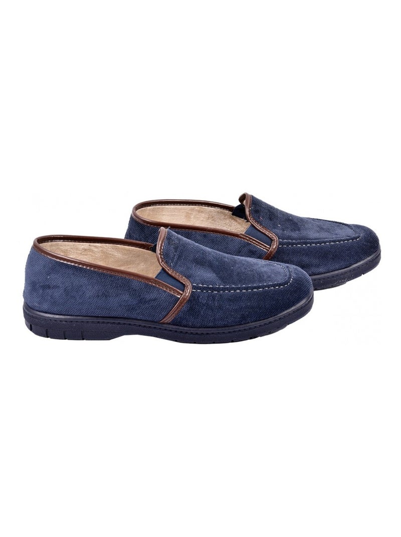 CHARENTAISE Homme Pantoufle PREMIUM Bleu marine - Kiabi