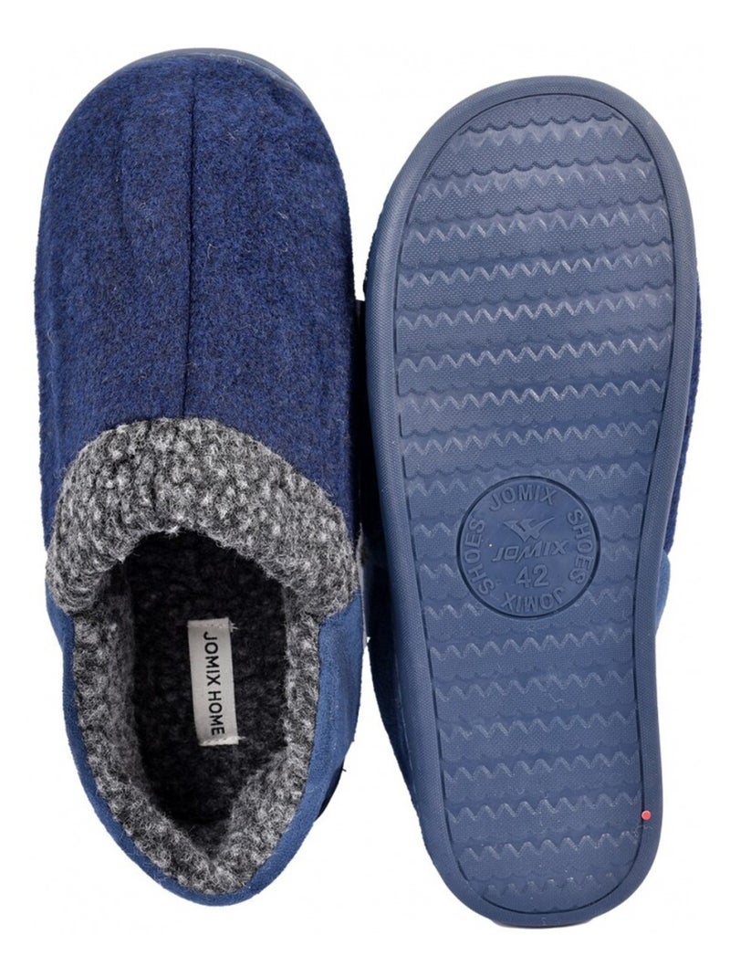CHARENTAISE Homme Pantoufle PREMIUM Bleu marine - Kiabi