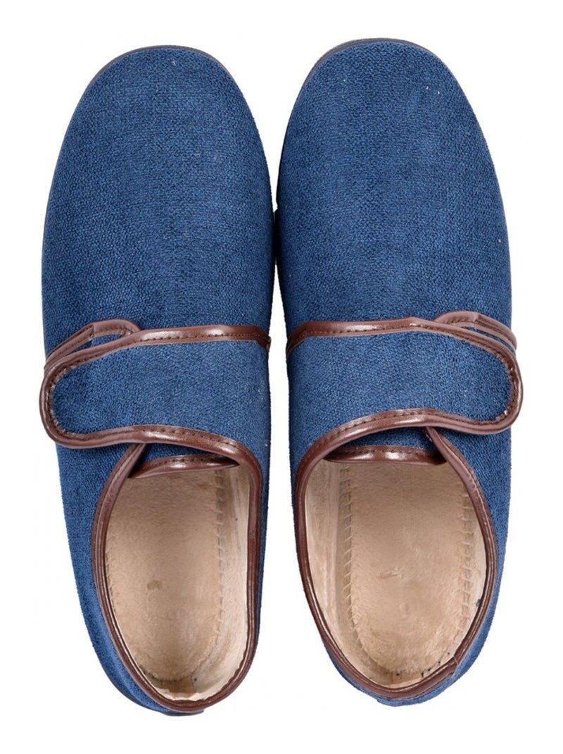 CHARENTAISE Homme Pantoufle PREMIUM Bleu marine - Kiabi