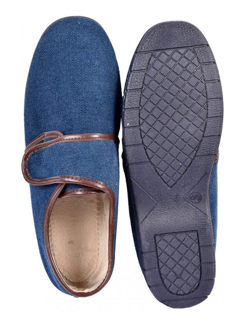 CHARENTAISE Homme Pantoufle PREMIUM Bleu marine - Kiabi