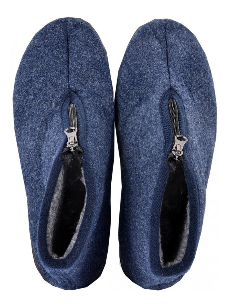 CHARENTAISE Homme Pantoufle PREMIUM Bleu marine - Kiabi