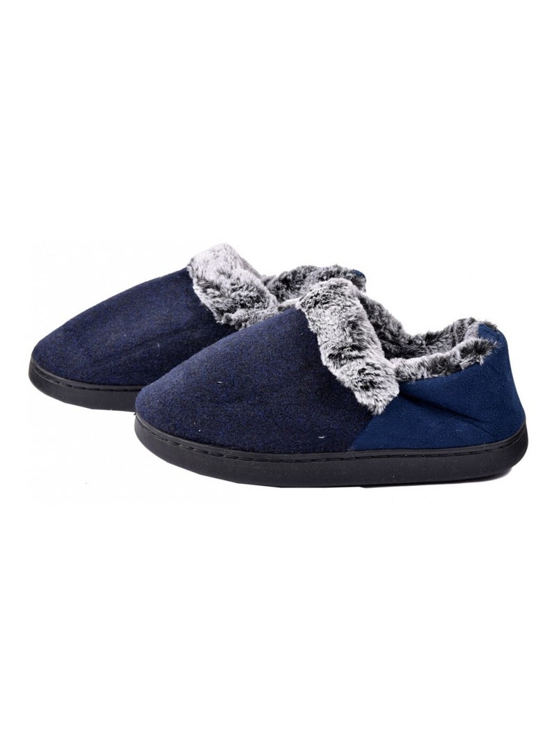 CHARENTAISE Homme Pantoufle PREMIUM Bleu marine - Kiabi