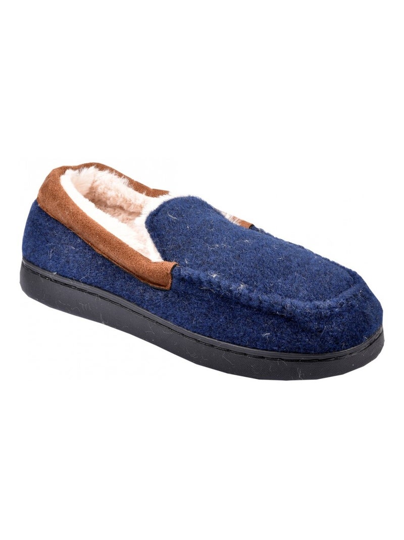 CHARENTAISE Homme Pantoufle PREMIUM Bleu marine - Kiabi