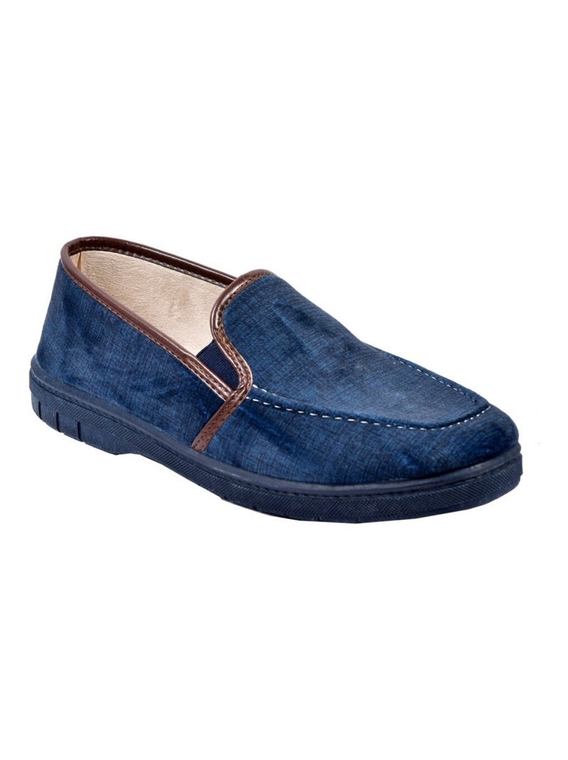 CHARENTAISE Homme Pantoufle PREMIUM Bleu marine - Kiabi