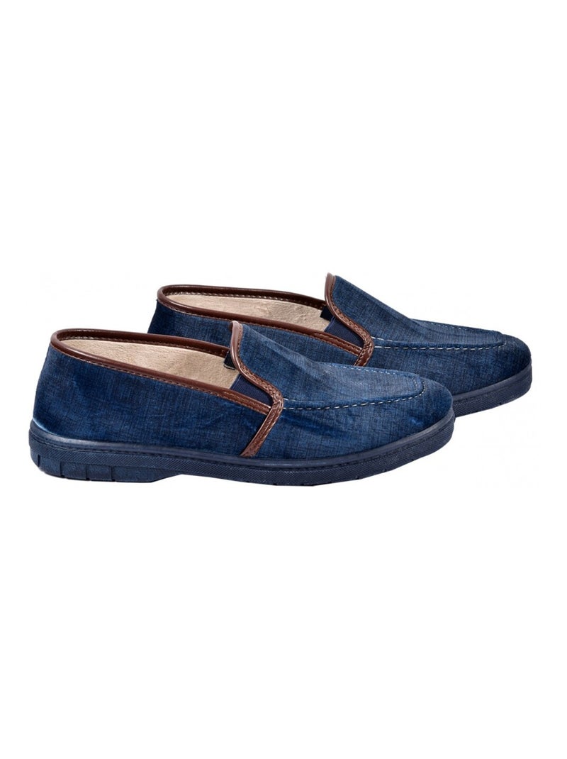 CHARENTAISE Homme Pantoufle PREMIUM Bleu marine - Kiabi
