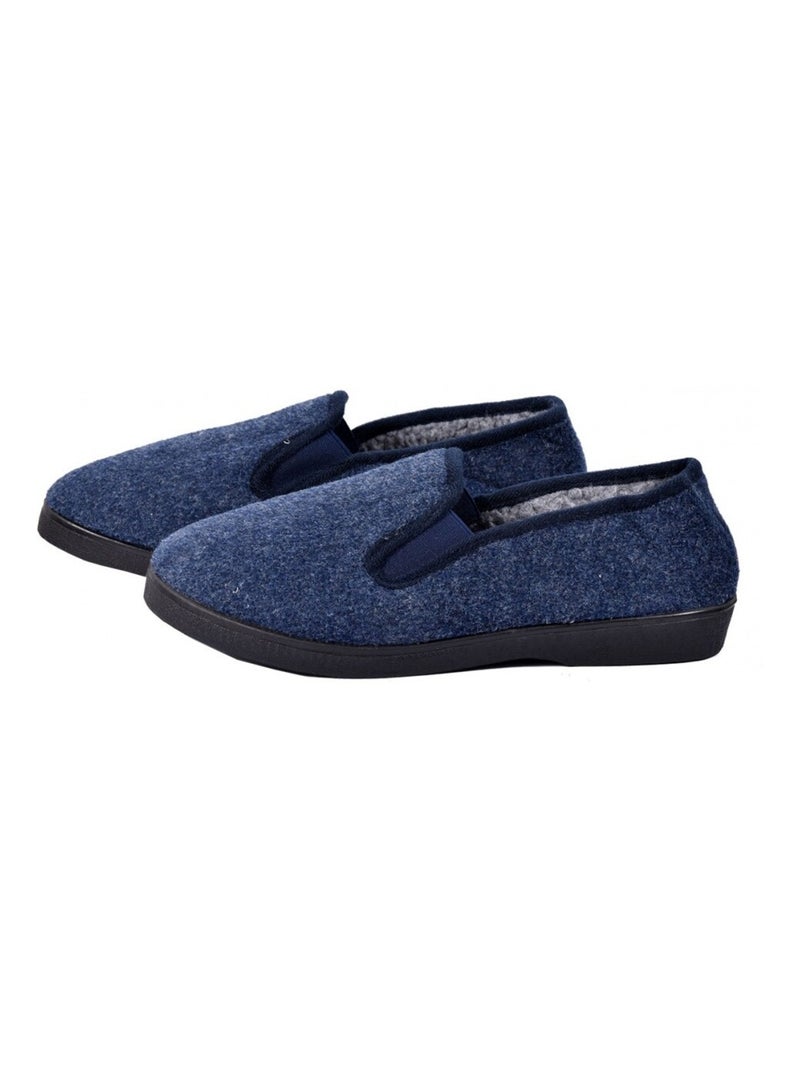CHARENTAISE Homme Pantoufle PREMIUM Bleu marine - Kiabi