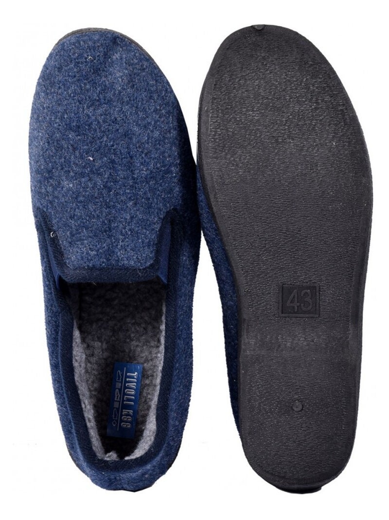 CHARENTAISE Homme Pantoufle PREMIUM Bleu marine - Kiabi
