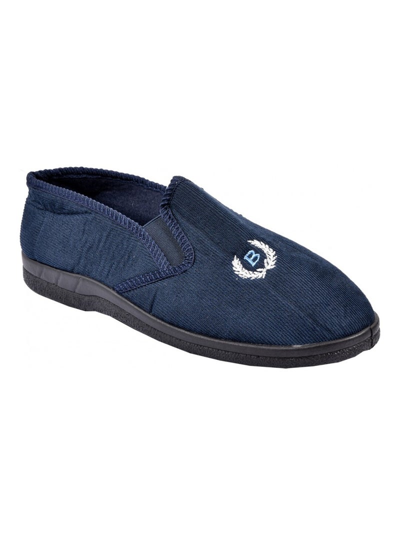 CHARENTAISE Homme Pantoufle PREMIUM Bleu marine - Kiabi