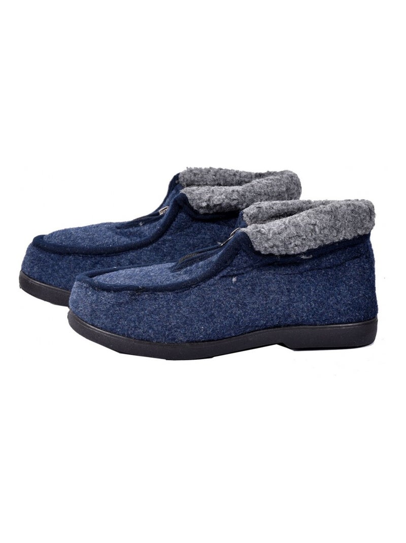 CHARENTAISE Homme Pantoufle PREMIUM Bleu marine - Kiabi