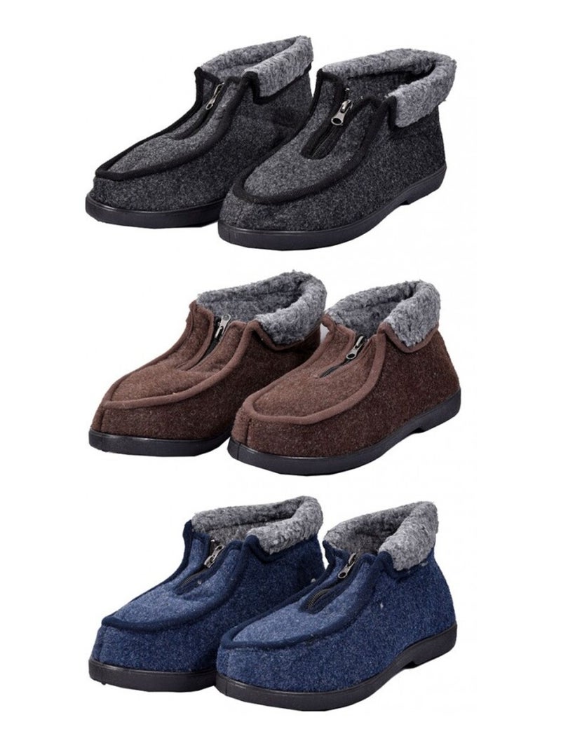 CHARENTAISE Homme Pantoufle PREMIUM Bleu marine - Kiabi