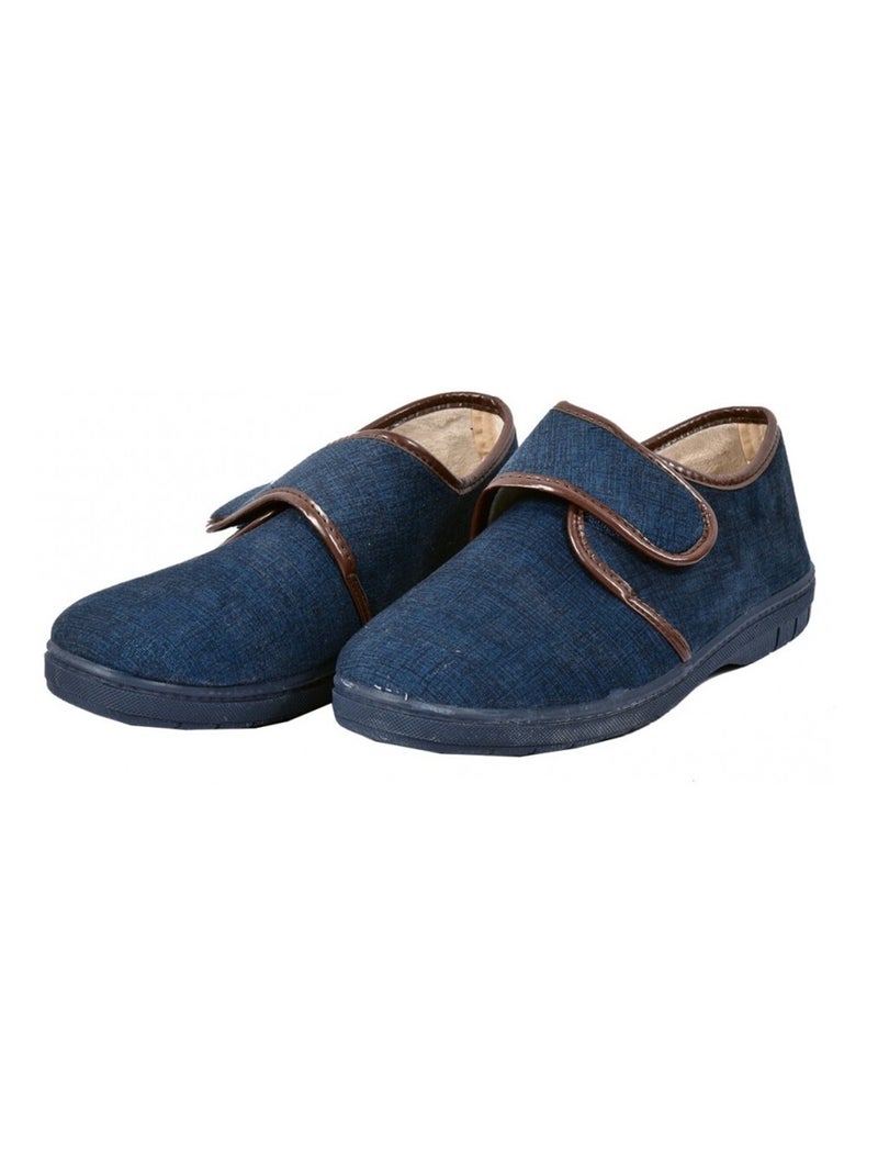 CHARENTAISE Homme Pantoufle PREMIUM Bleu marine - Kiabi