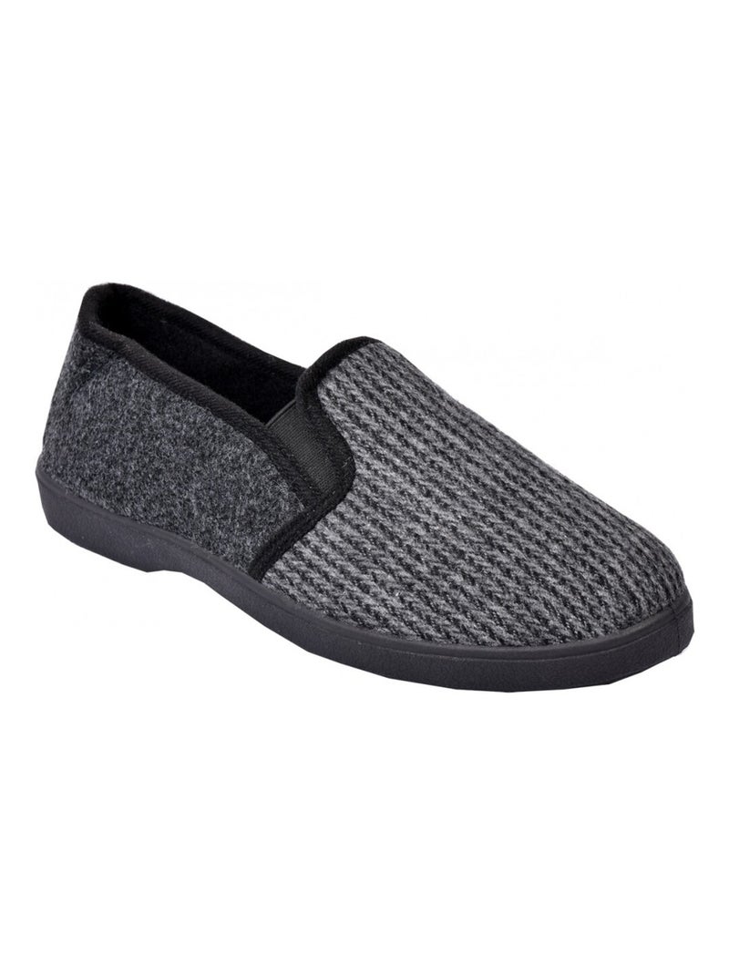 CHARENTAISE Homme Pantoufle PREMIUM gris anthracite - Kiabi
