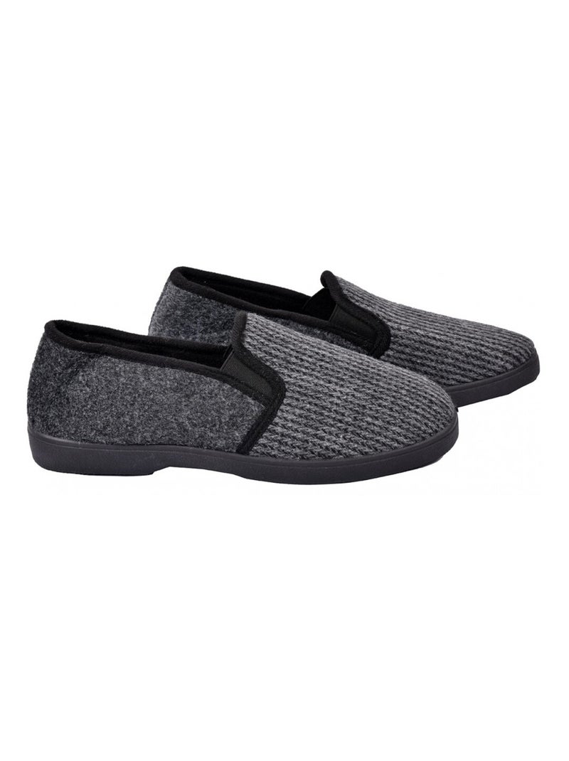 CHARENTAISE Homme Pantoufle PREMIUM gris anthracite - Kiabi
