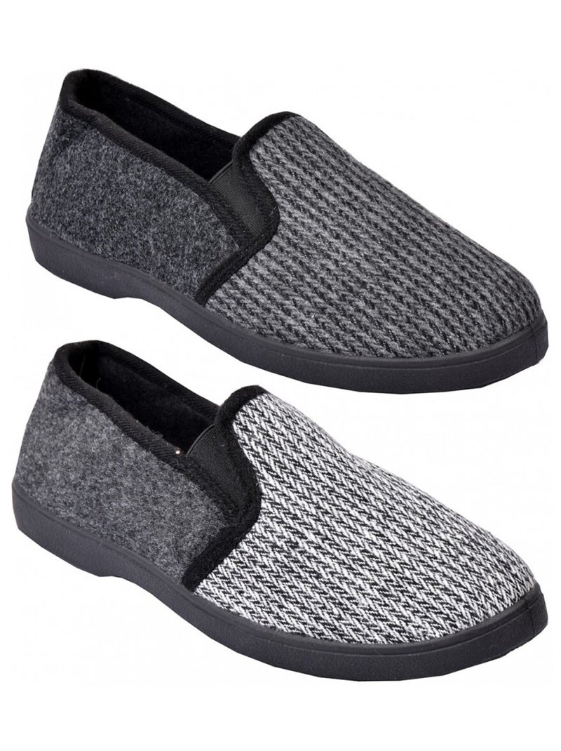 CHARENTAISE Homme Pantoufle PREMIUM gris anthracite - Kiabi