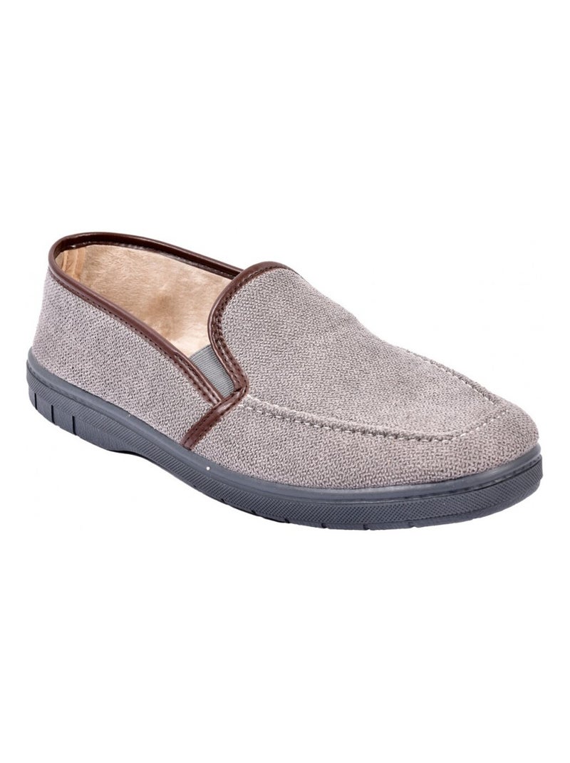 CHARENTAISE Homme Pantoufle PREMIUM Gris - Kiabi