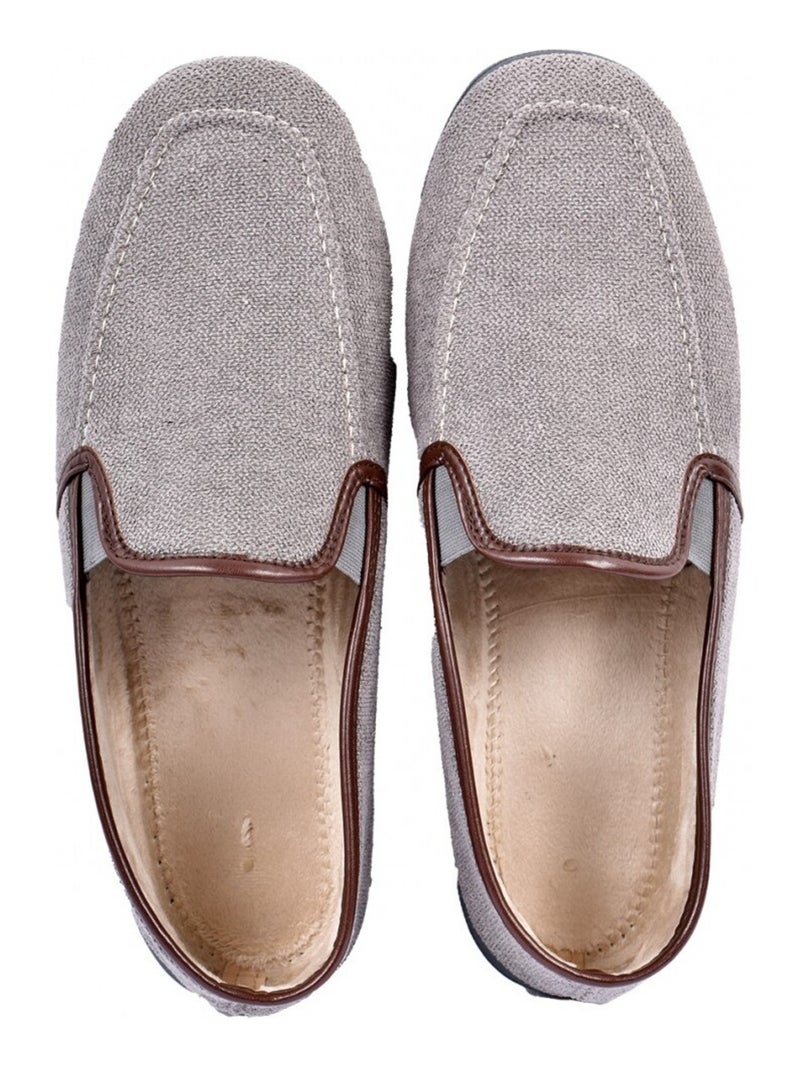 CHARENTAISE Homme Pantoufle PREMIUM Gris - Kiabi