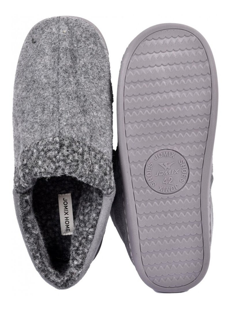 CHARENTAISE Homme Pantoufle PREMIUM Gris - Kiabi