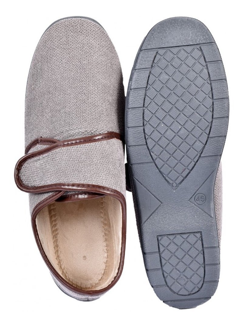 CHARENTAISE Homme Pantoufle PREMIUM Gris - Kiabi