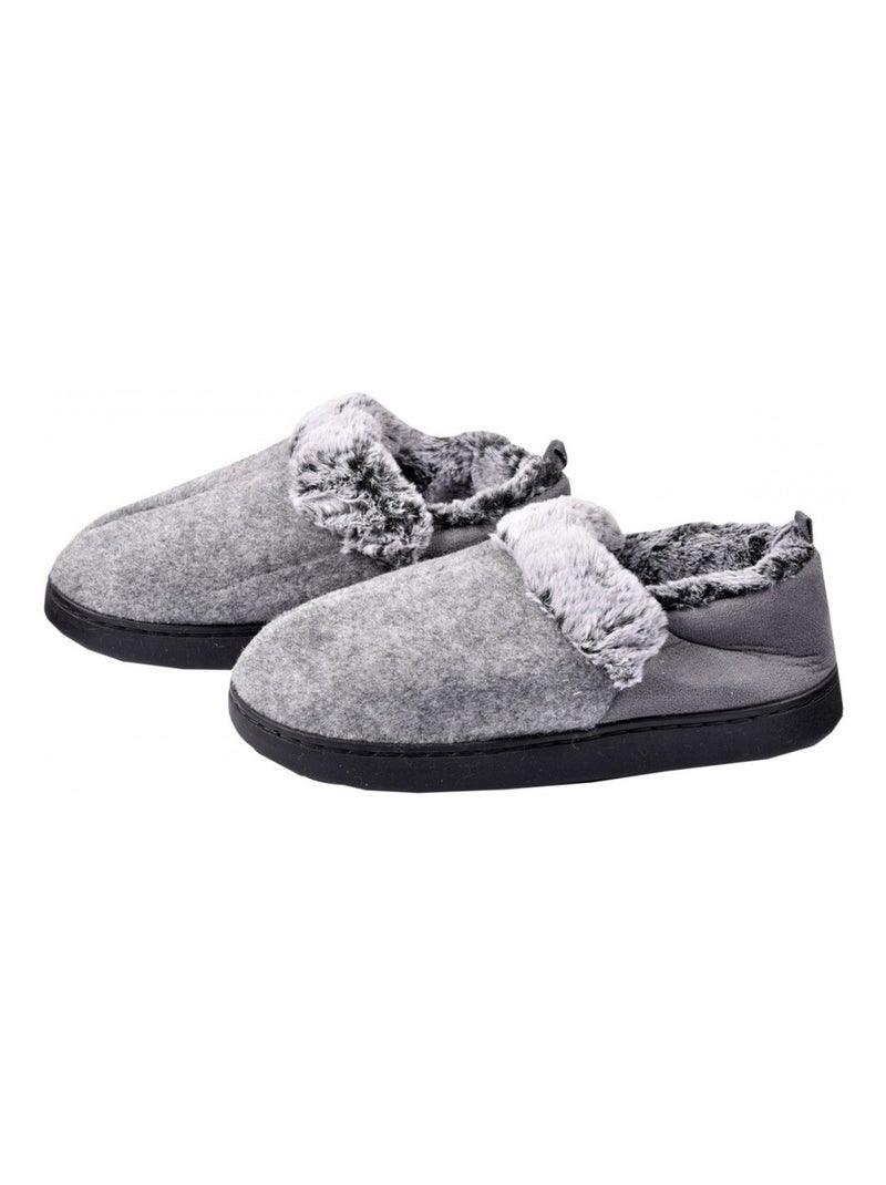 CHARENTAISE Homme Pantoufle PREMIUM Gris - Kiabi