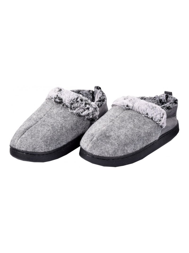 CHARENTAISE Homme Pantoufle PREMIUM Gris - Kiabi