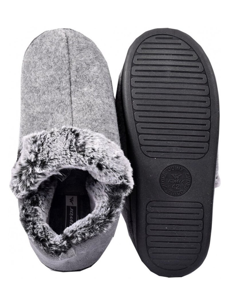 CHARENTAISE Homme Pantoufle PREMIUM Gris - Kiabi