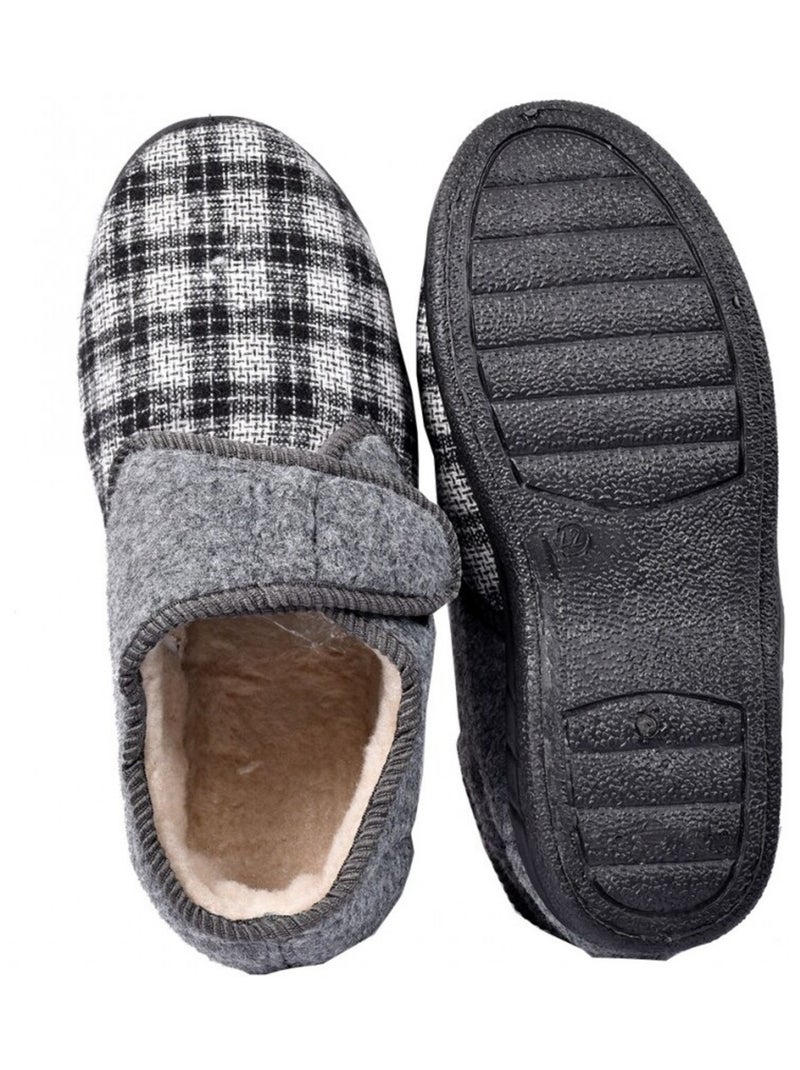 CHARENTAISE Homme Pantoufle PREMIUM Gris - Kiabi