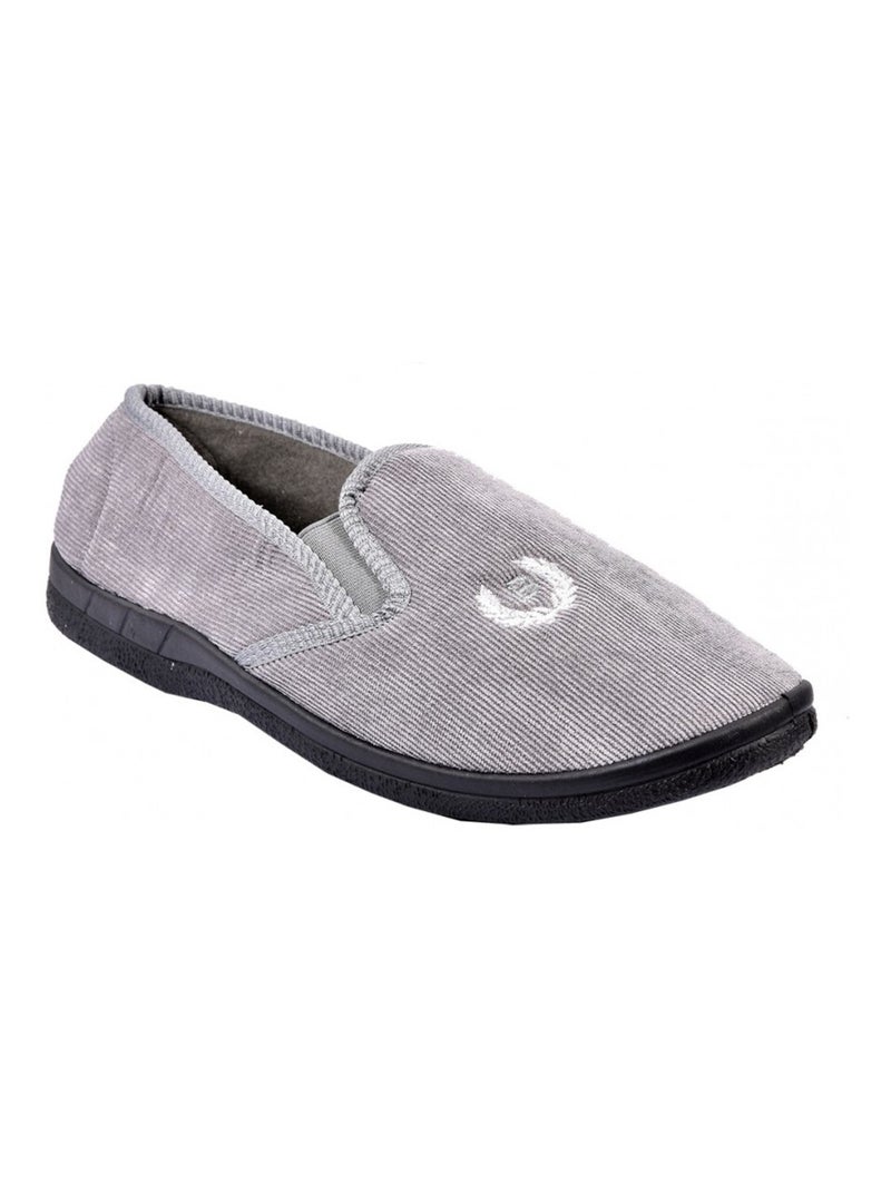 CHARENTAISE Homme Pantoufle PREMIUM Gris - Kiabi