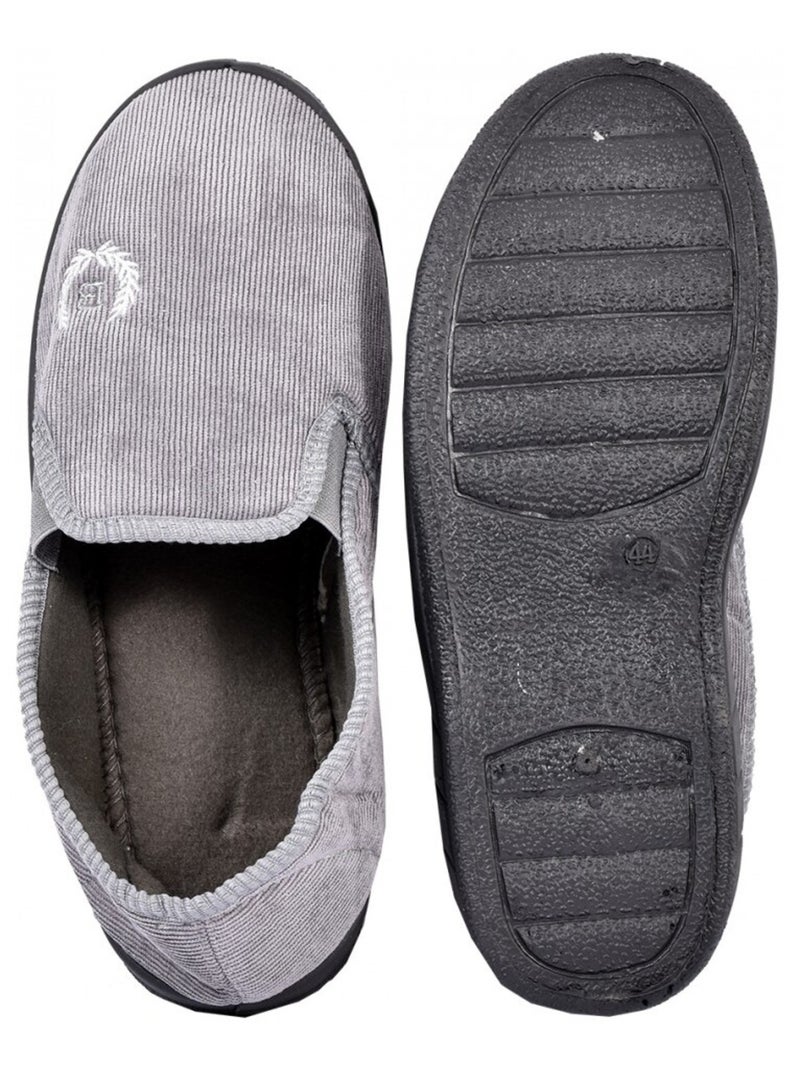 CHARENTAISE Homme Pantoufle PREMIUM Gris - Kiabi